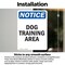 Signmission Dog Training Area, 3.5 in W x Rectangle, Vinyl Decal OS-2PACK-NS-D-35-V-11435 - alternate 5
